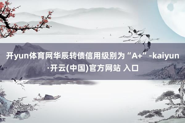 开yun体育网华辰转债信用级别为“A+”-kaiyun·开云(中国)官方网站 入口