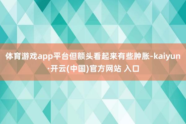 体育游戏app平台但额头看起来有些肿胀-kaiyun·开云(中国)官方网站 入口